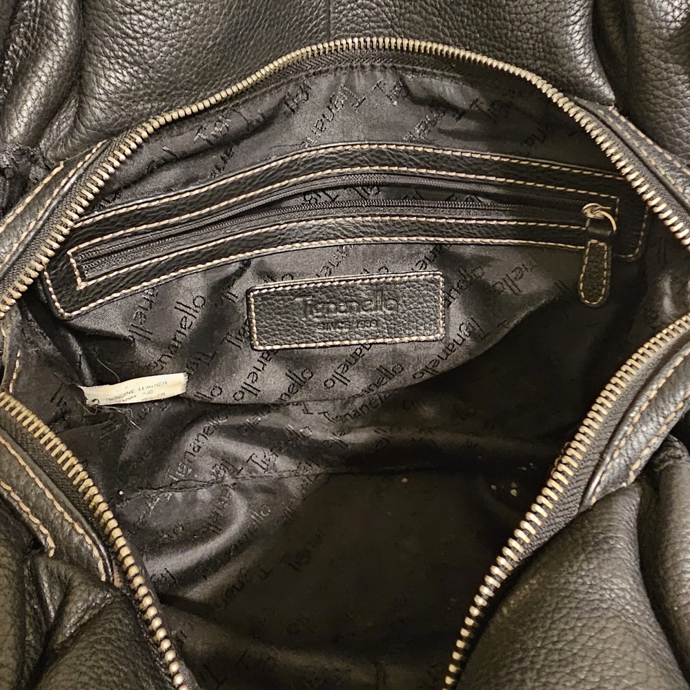 Tignanello Black Pebbled Leather Tote Bag - Picture 5 of 11